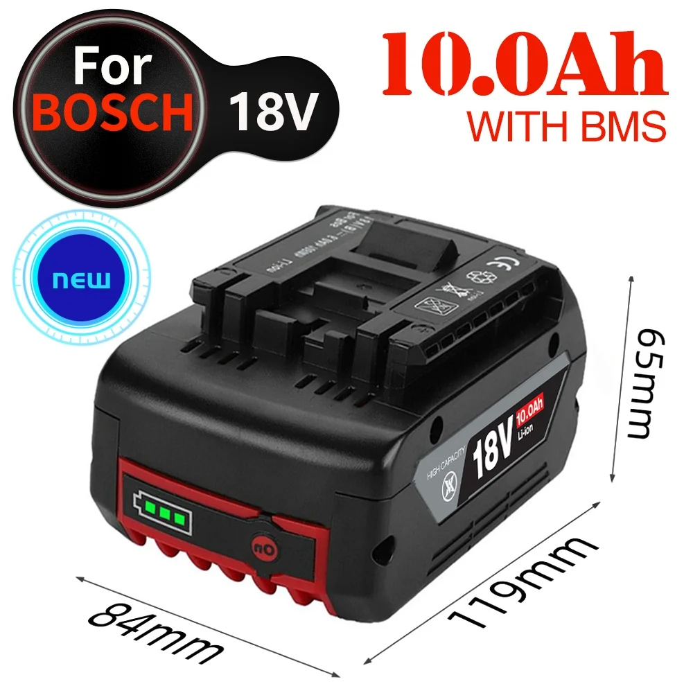 

Get More Done with Longer Lasting Rechargeable Batteries for BOSCH GSR BAT618 BAT618G BAT609 GSR18V GBA18V BAT610