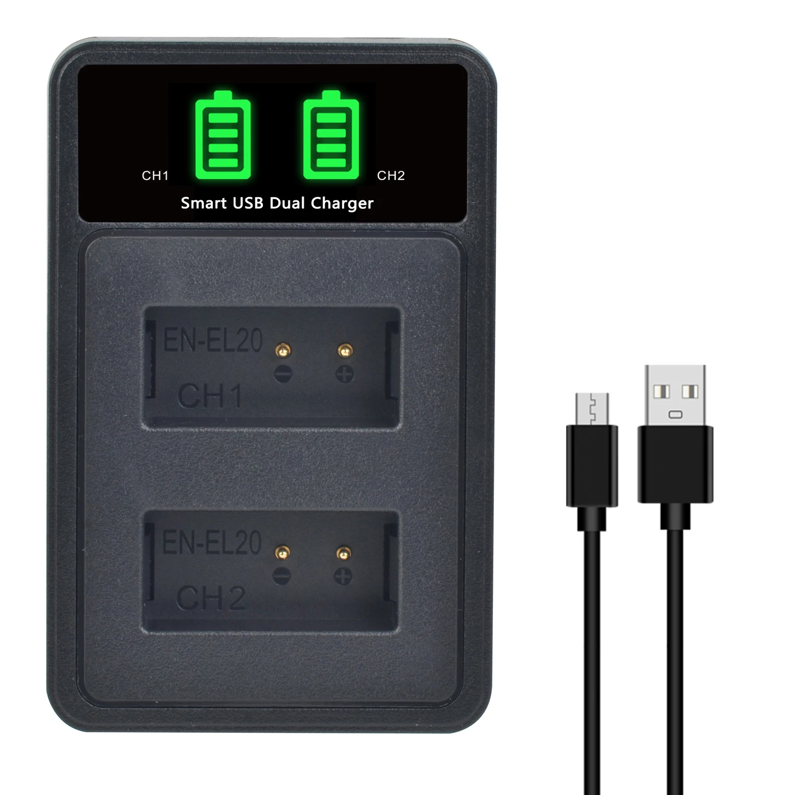 Charger adapter battery charger battery charger adapter EN-EL20 EN-EL20a Battery Charger Nikon Coolpix P950,P1000,DL24-500,Coolpix A,1 AW1,1 J1,1 J2,1 J3, 1 S1,1 V3 Digital Camera