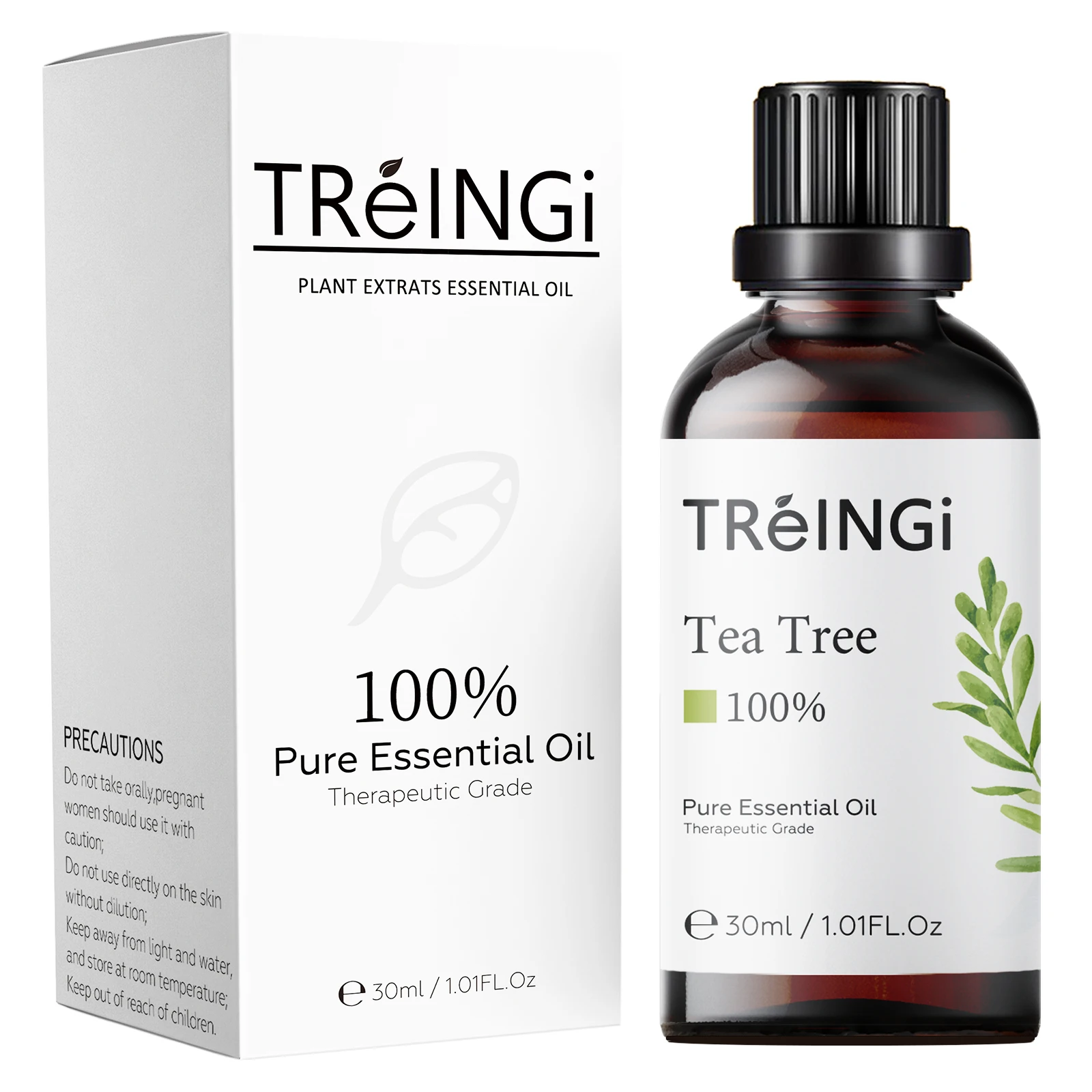

Pure Natural Tea Tree Therapeutic Grade Essential Oils Rose Jasmine Mint Vanilla Eucalyptus for Skin Care Massage Diffuser Oil