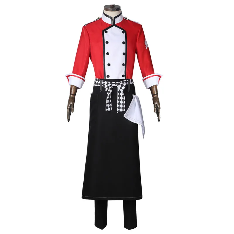Twisted-Wonderland Heartslabyul Riddle Rosehearts Recyser Chef Costume Cosplay