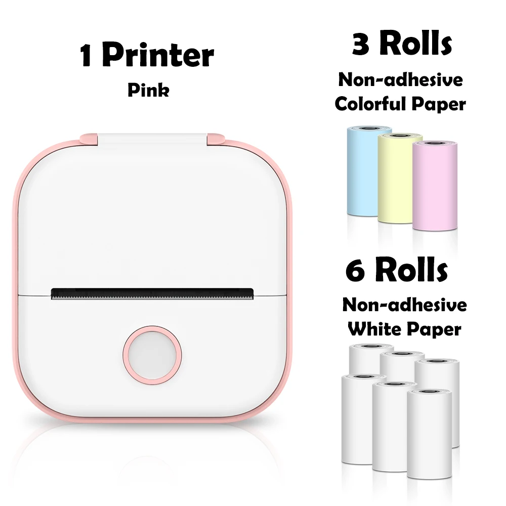 mini bluetooth printer Phomemo Mini Printer Sticker Maker Portable Pocket Thermal Instant Photo Printer Wireless Receipt Label Maker Printer for Sticky best mini photo printer for iphone Printers