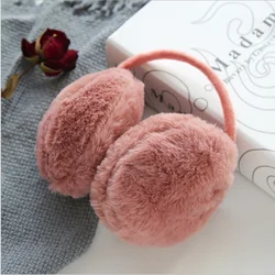 New fur solid color ladies ear warmer muffs autumn and winter warm and comfortable unisex skiing Fur headphones casque cute