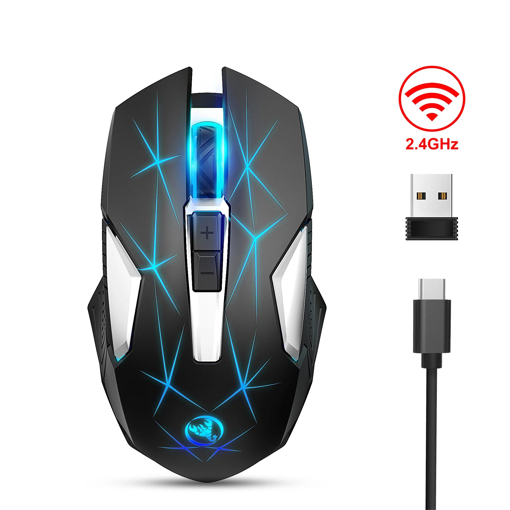 cheap wireless gaming mouse Rechargeable Bluetooth Gamer Gaming Mouse Wireless Mouse Computer Ergonomic Mause With Backlight RGB Silent Mice For Laptop PC gaming mouse for large hands
