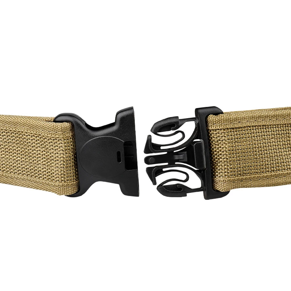 130CM Tactical Men Canvas Waistband Quick-Break Belt Army Style Combat Belts High Quality Outdoor Hunting Camouflage Waist Strap