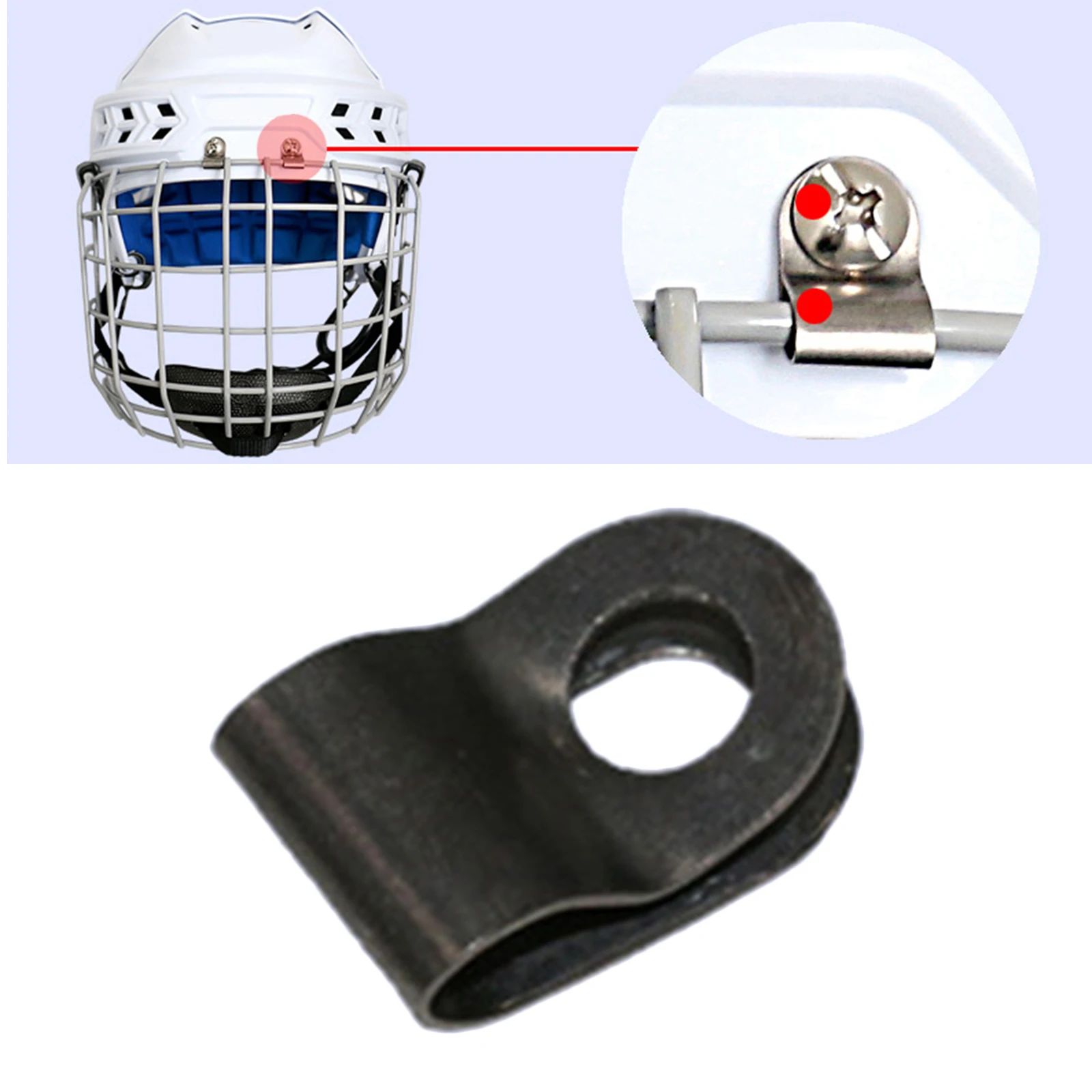 Kit Riparazione Casco Football - 6 Pezzi Viti In Acciaio Inox Per Maschera Casco Sportivo - Foto 8