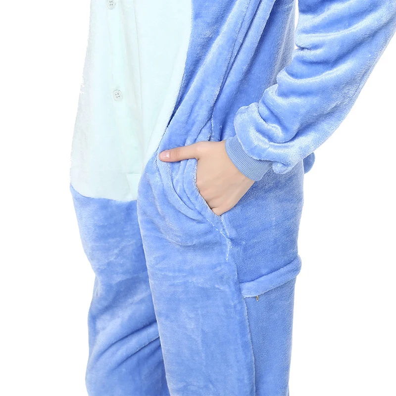 Cosplay Costumes Lilo Stitch Women Cosplay Jumpsuit Kigurumi Pajamas Stitch Cute Child Hooded Sleepwear Halloween Adults Clothes