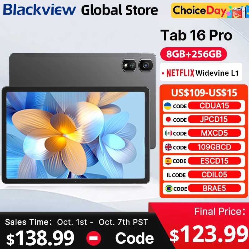 ★● Blackview Tab16 Pro 11インチ LTE 8GB/256 Blackview Tab 16 Pro 11 インチ Netflix HD サポート