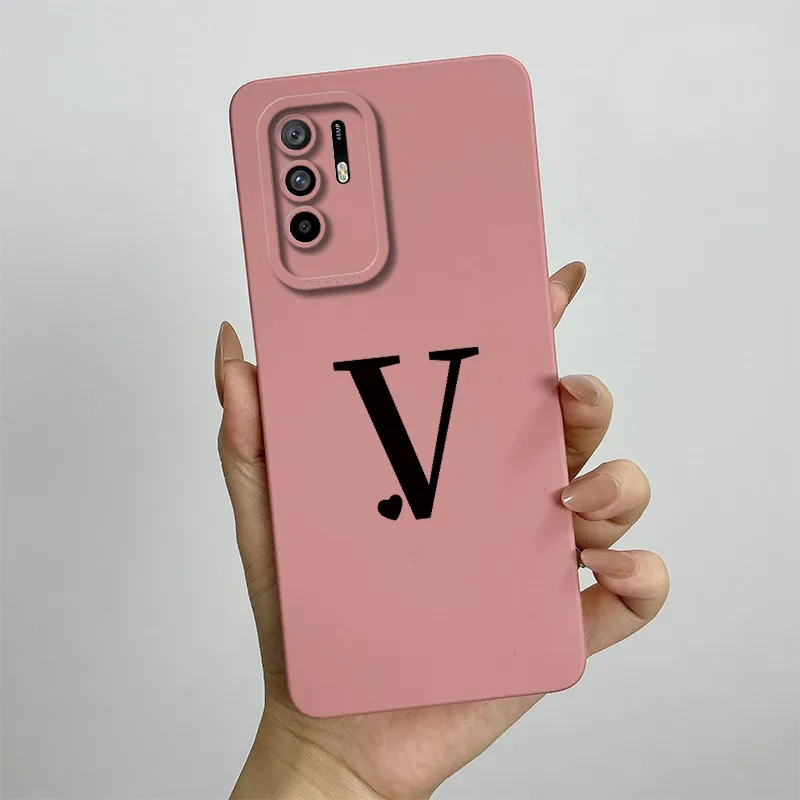 Chic Letters Square Shockproof Phone Case - Elegant Protective Back Cover