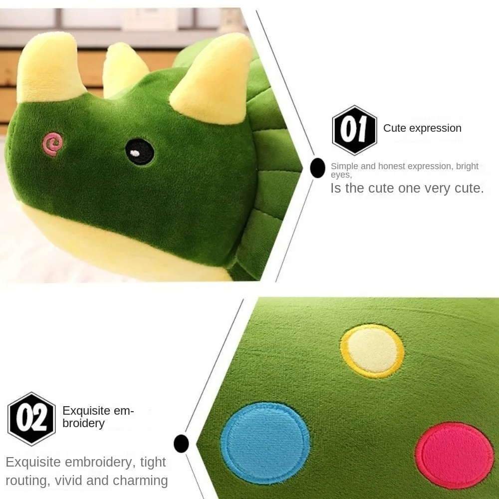 Creative 40/60CM Triceratops Plush Toy Cute Big Dinosaur Plush Toys Gifts Soft Stuffed Animals Dolls for Kids Girls Boys