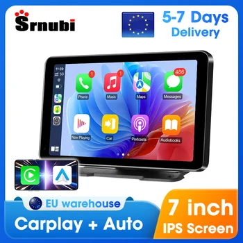 Radio portátil para coche de 7 pulgadas, CarPlay inalámbrico, Android, Auto, WIFI, reproductor de vídeo Multimedia, sistema inteligente para coche, 5G, WIFI, BT, FM, AUX 1