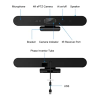 4K Camera USB Webcam HD Video Conference Camera w/ Microphone Speaker AI Face Tracking Auto Focus 360° Voice Pickup Plug & Play - Image 5