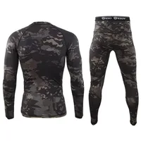 Hiver Top qualité nouveaux sous-vêtements thermiques hommes sous-vêtements ensembles compression polaire sueur séchage rapide thermo sous-vêtements hommes vêtements 2
