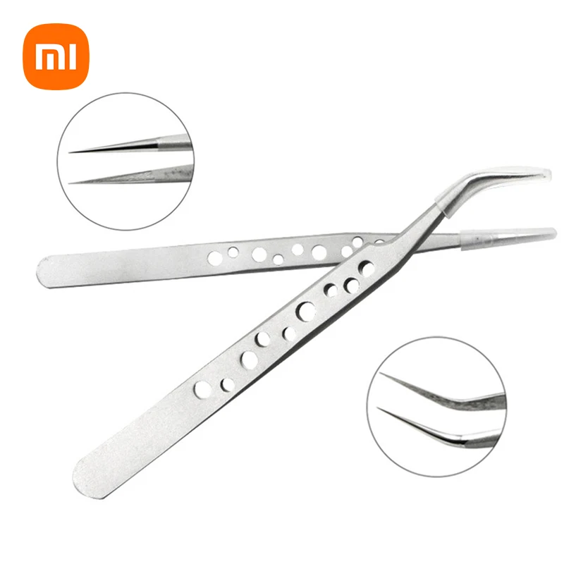 Stainless Steel Industrial Tweezers Electronics Precision Tweezers