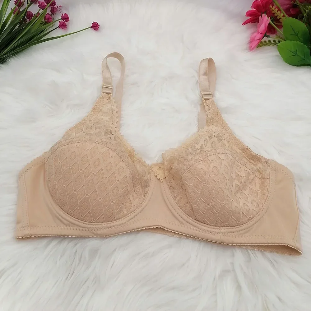 Underwear Bra For 34/75 36/80 38/85 40/90 42/95 44/100 46/105 BCDE Bras Women Black Beige White Lavender Pink Brown Lingerie C18
