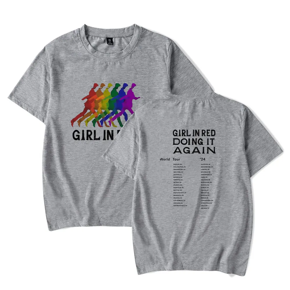 Girl In Red Rainbow Silhouette Tee Doing It Again World Tour