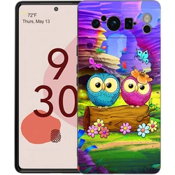 Adorable Cartoon Owl Shockproof Silicone Phone Case Cover - Pixel 6 Pro 5g (A1)