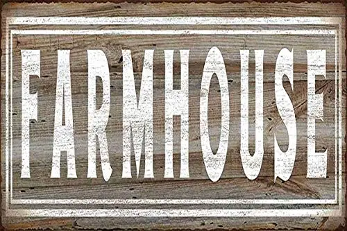 

Retro Vintage Metal Sign Tin Sign Farmhouse Home Bar Kitchen Club Wall Decor Signs 12x8inch