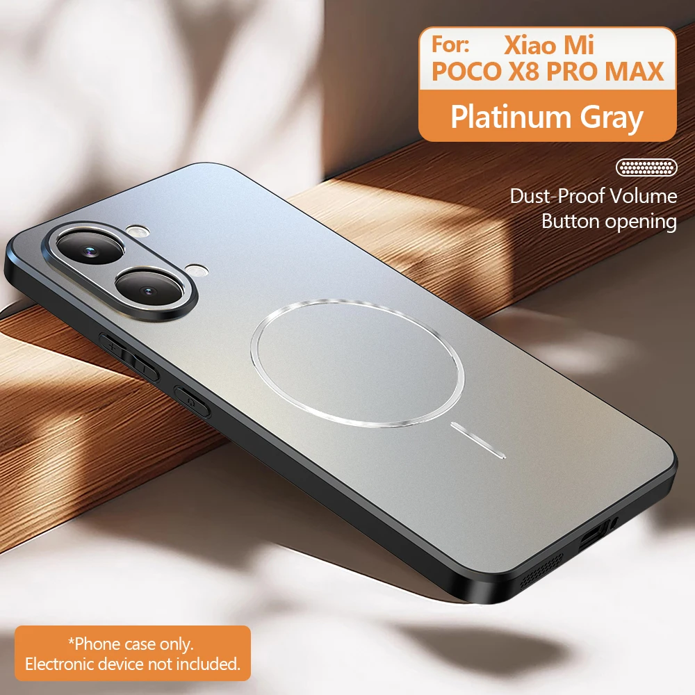 Magnetic Matte PC + TPU Bumper Protection Phone Case