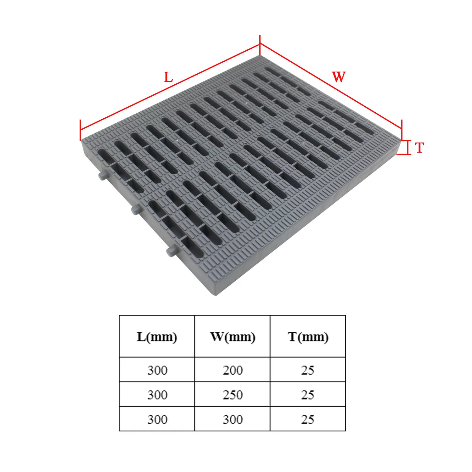 drain grille replacment parts for kitchen bathroom sewer drainage ditch cover 1PC PP plastic Rain Drain Grate rainwater grate