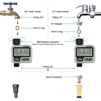 Eshico Garden Water Timer Automatic Rain Delay System Plants Lawn Greenhouse Drip Irrigation Equipment Self-watering Device 6