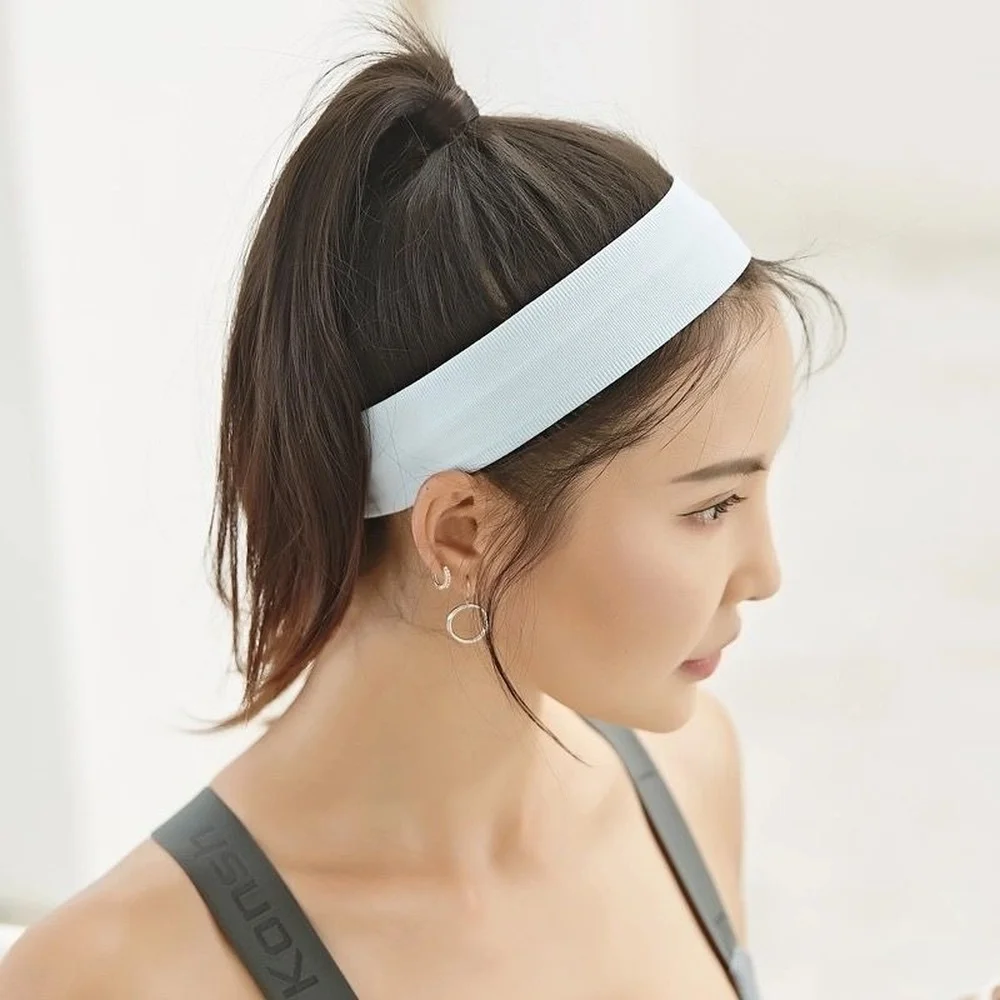Sports Hairband Women's Summer Running Sweat-absorbing Headband Fitness Yoga Face Wash Anti-perspirant Sweat Guide Headband