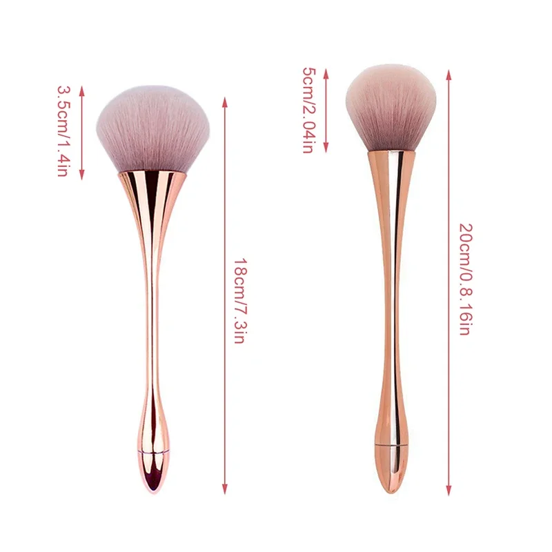 Waist Designed Nail Art Brush Makeup Brush Slim Pretty Nail Dust Cleansing Soft Does Not Eat Brush Tool