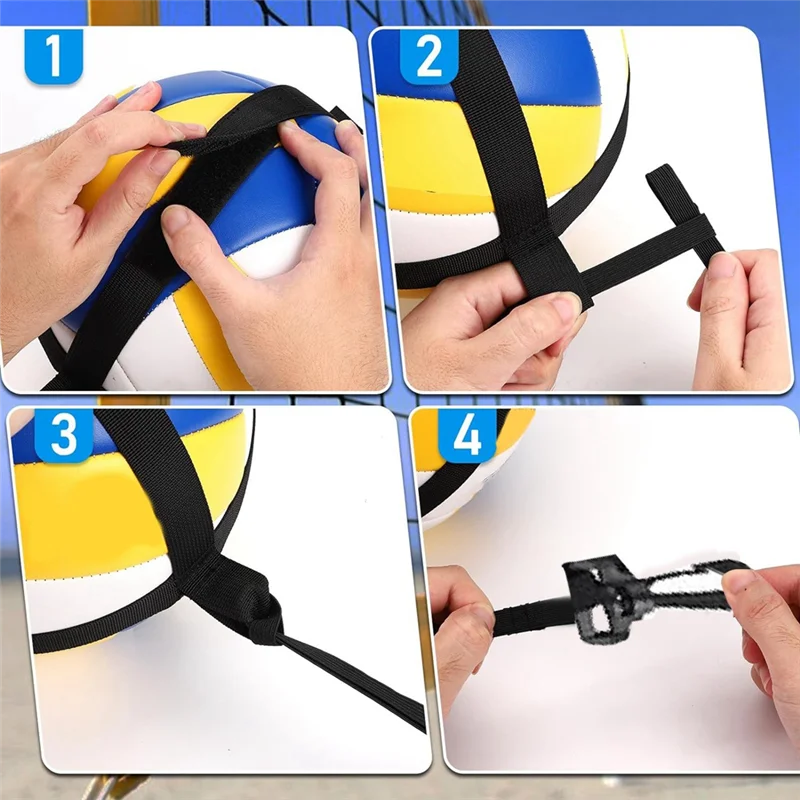 ELOS-Volleyball Training Aid, Volleyball Spike Hitting Serving Trainer, Adjustable Volleyball Training Belt Bouncing Trainer