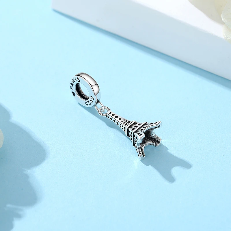 원래 매력 카메라 가방 런던 버스 러브 하트 비즈 맞는 팔찌 목걸이 DIY 쥬얼리 여성