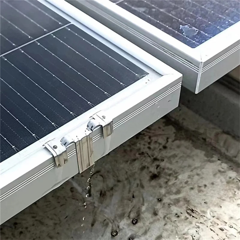 20PCS Photovoltaic Panel Drainage Buckle Surface Plate Solar Panel Water Drain Clip for Solar Panel Draining 30mm GSY 1
