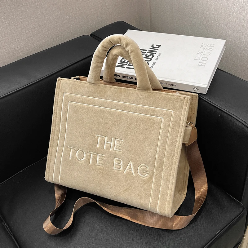 Large The Tote Bags for Women Winter Fashion New Shoulder Messenger Bag Female Designer Brand Sling Cross Handbags High Quality