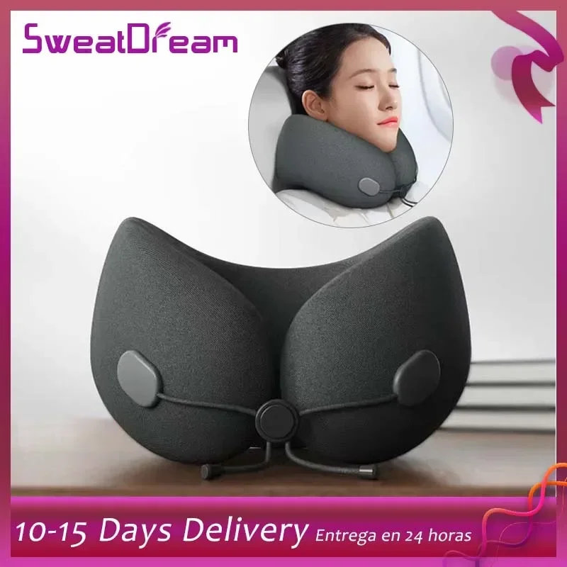 

U Shaped Memory Foam Neck Pillows Soft Slow Rebound Space Travel Pillow Sleeping Airplane Car Pillow Cervical Healthcare Supply