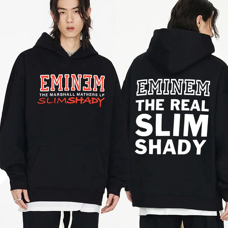 Rapper Eminem Music Album Hoodies World Tour Gift for Fan Graphic Hoodie Men Women's Fashion Hip Hop Style Oversized Sweatshirts