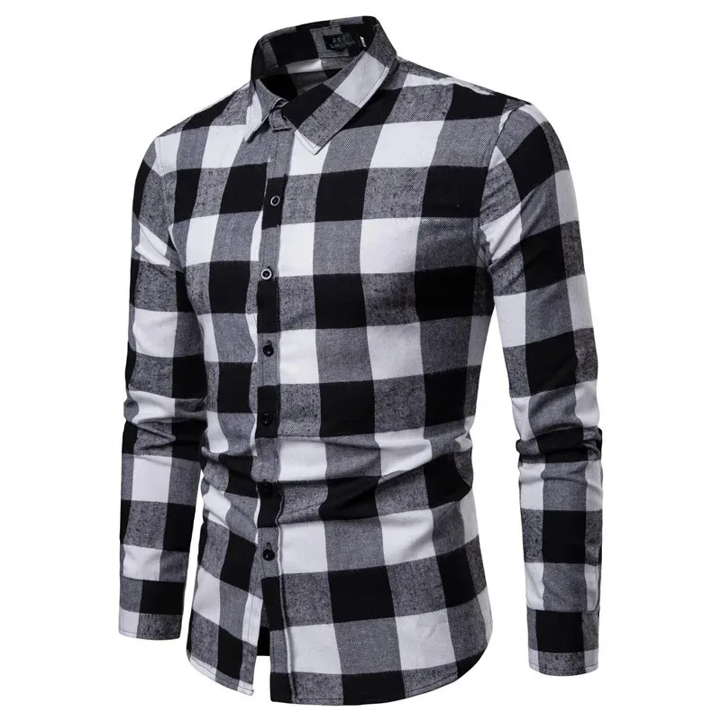 

Fashionable Plaid Shirts for Men - New Spring and Autumn Casual Long Sleeves