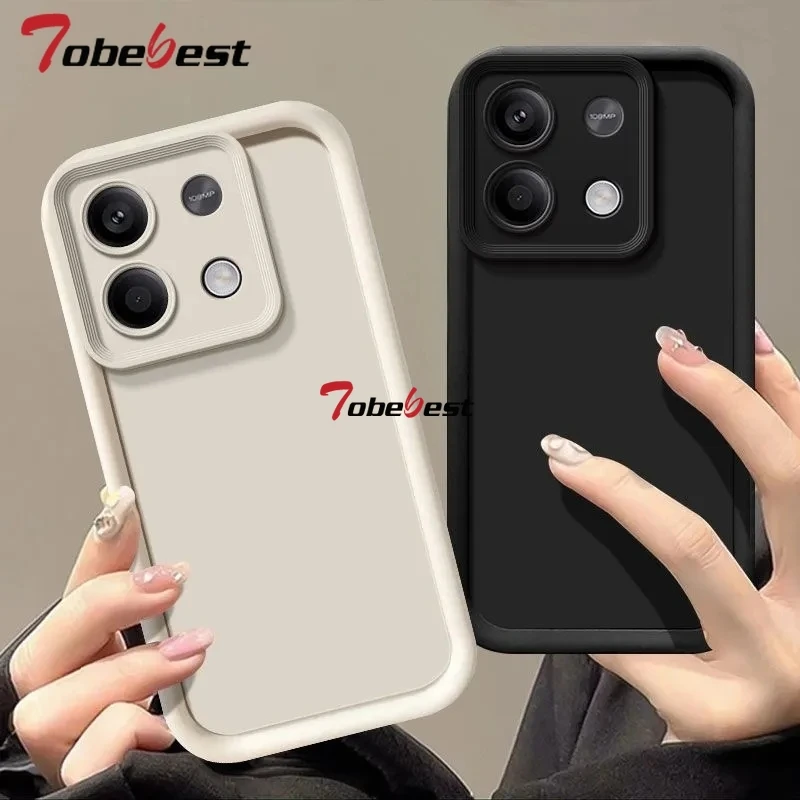 Solid Color Camera Lens Silicone Case for Xiaomi Redmi Note 14 13 12 11 11S 10 10S 9 8 7 5 Pro Plus 4G 5G Funda Back Cover 3