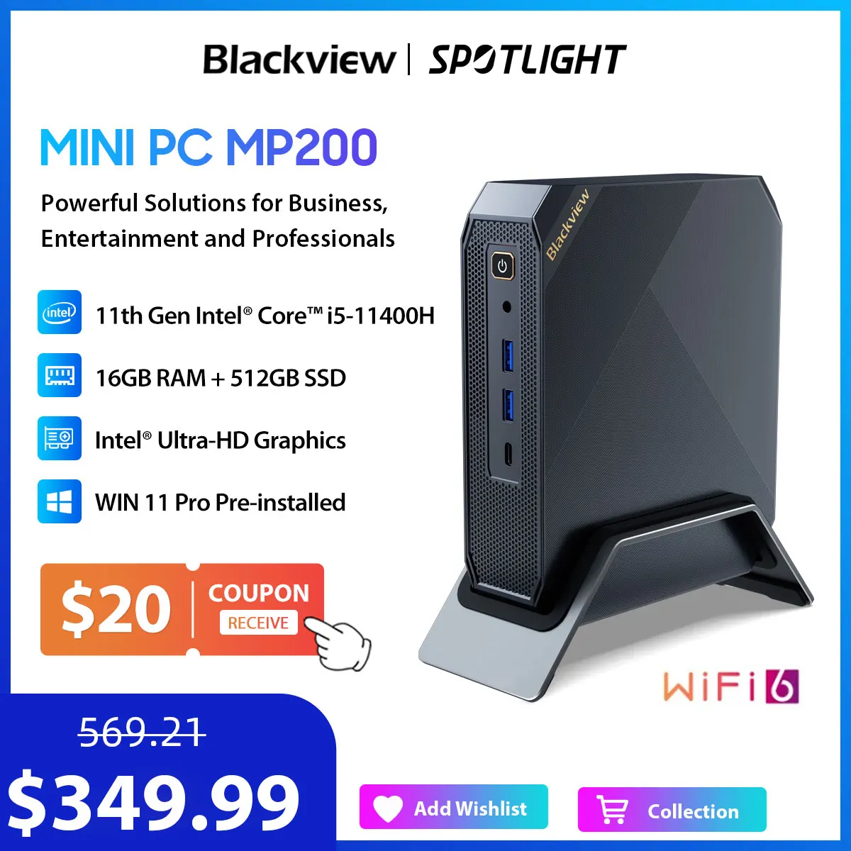 Blackview Mini Pc Mp200 Intel 11th Desktop Computer Coming Soon - Barebone  & Mini Pc - AliExpress