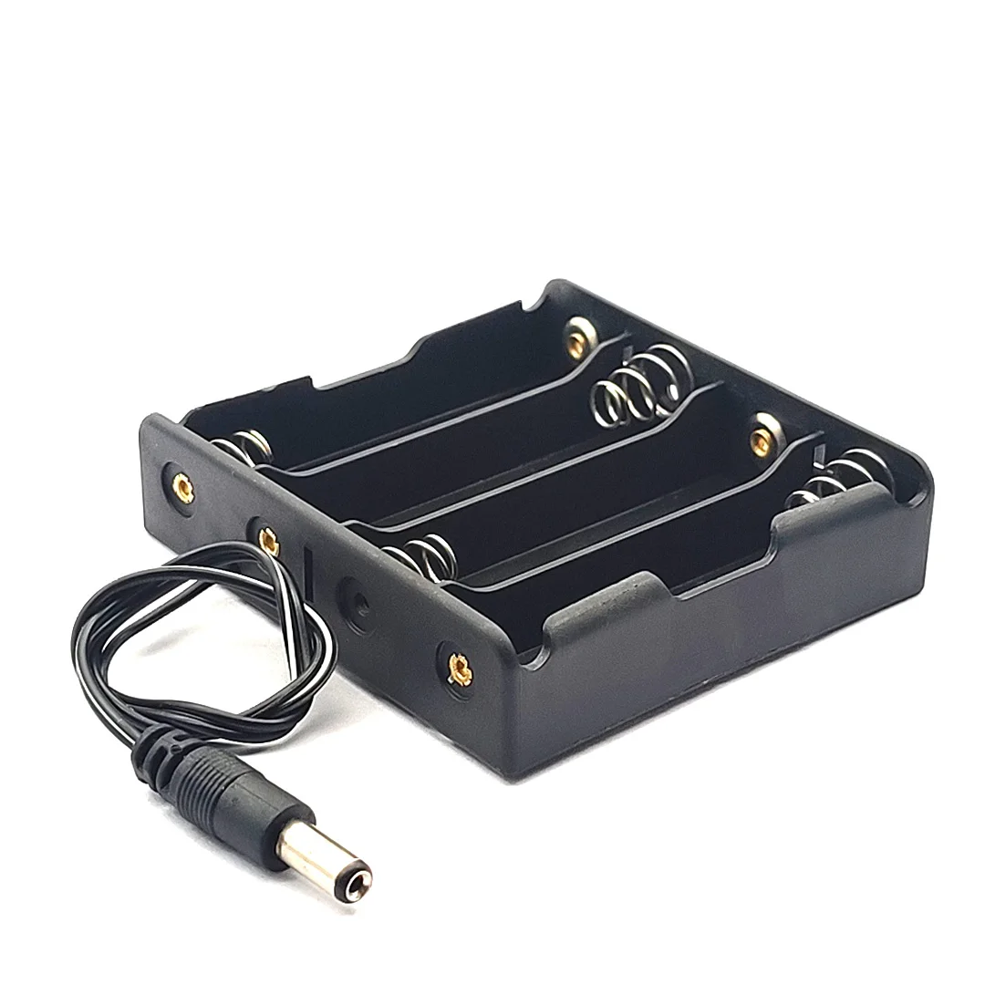 18650 Battery Holder 2/3/4 Slot Battery Box Case With DC 5.5x2.1mm Power Plug Series Connection battery holder battery case battery box battery storage box