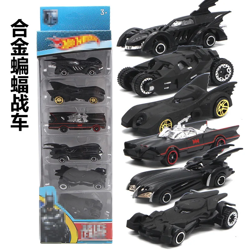 6pcs/set Batmobile Alloy Set Model Cars DC Batman Tumbler 6 Generation Tank Combination Home Decoration Car Toys for Children 2