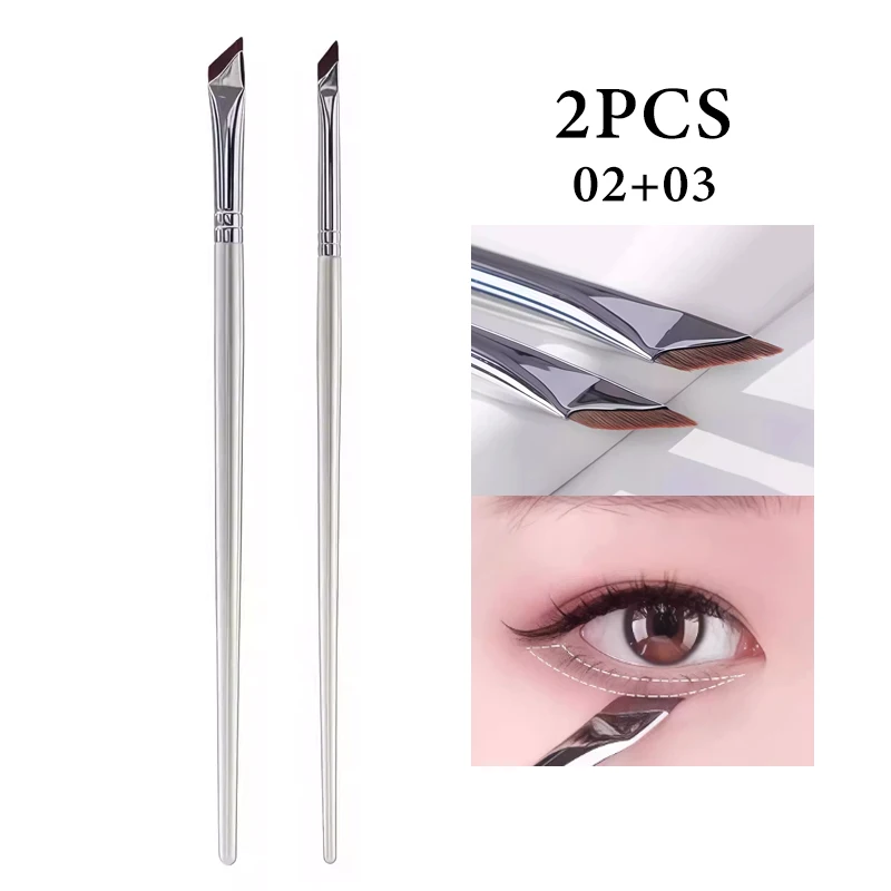 Professional Ultra Fine Angled Eyeliner Brush For Precise Makeup_voghion.com
