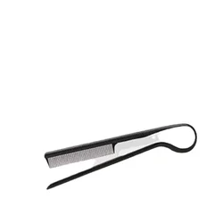 Hairdressing Messy Hair Finishing & Straightening Comb - Versatile Styling Tool (Black)