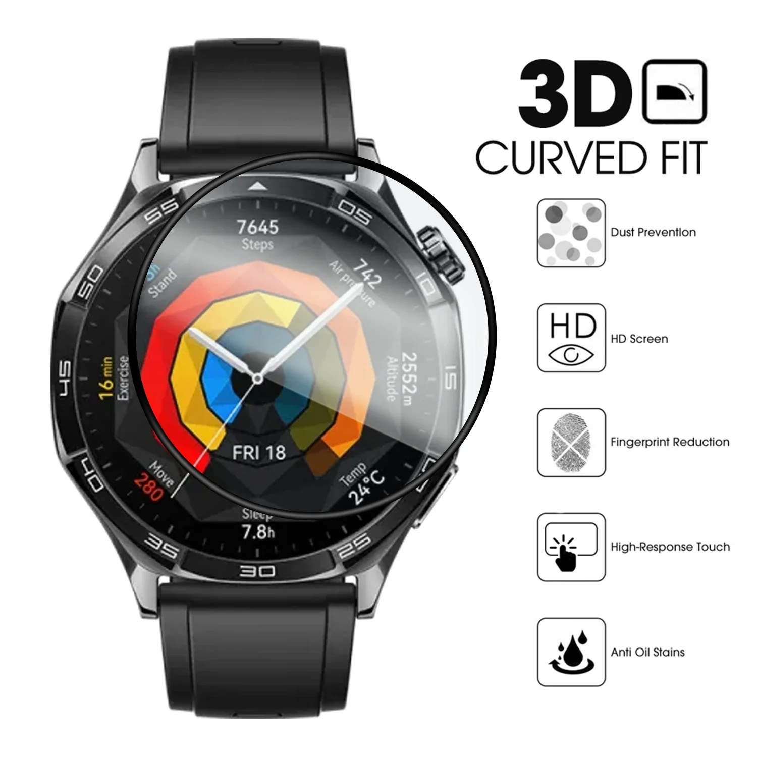 HD Screen Protector Not Glass Cover for Huawei Watch GT4/GT5 41mm 46mm Smartwatch Soft Protective Film for Huawei Watch GT 5