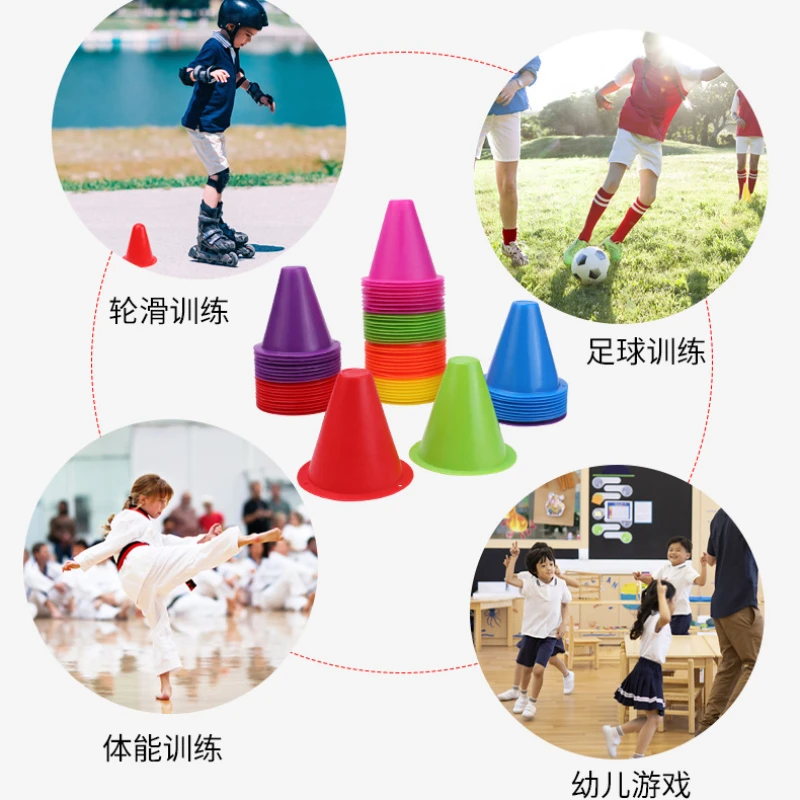 8cm Plastic Skate Marker Cones Roller Football Soccer Training Equipment Marking Cup Roller Skating Roadblock Accessories
