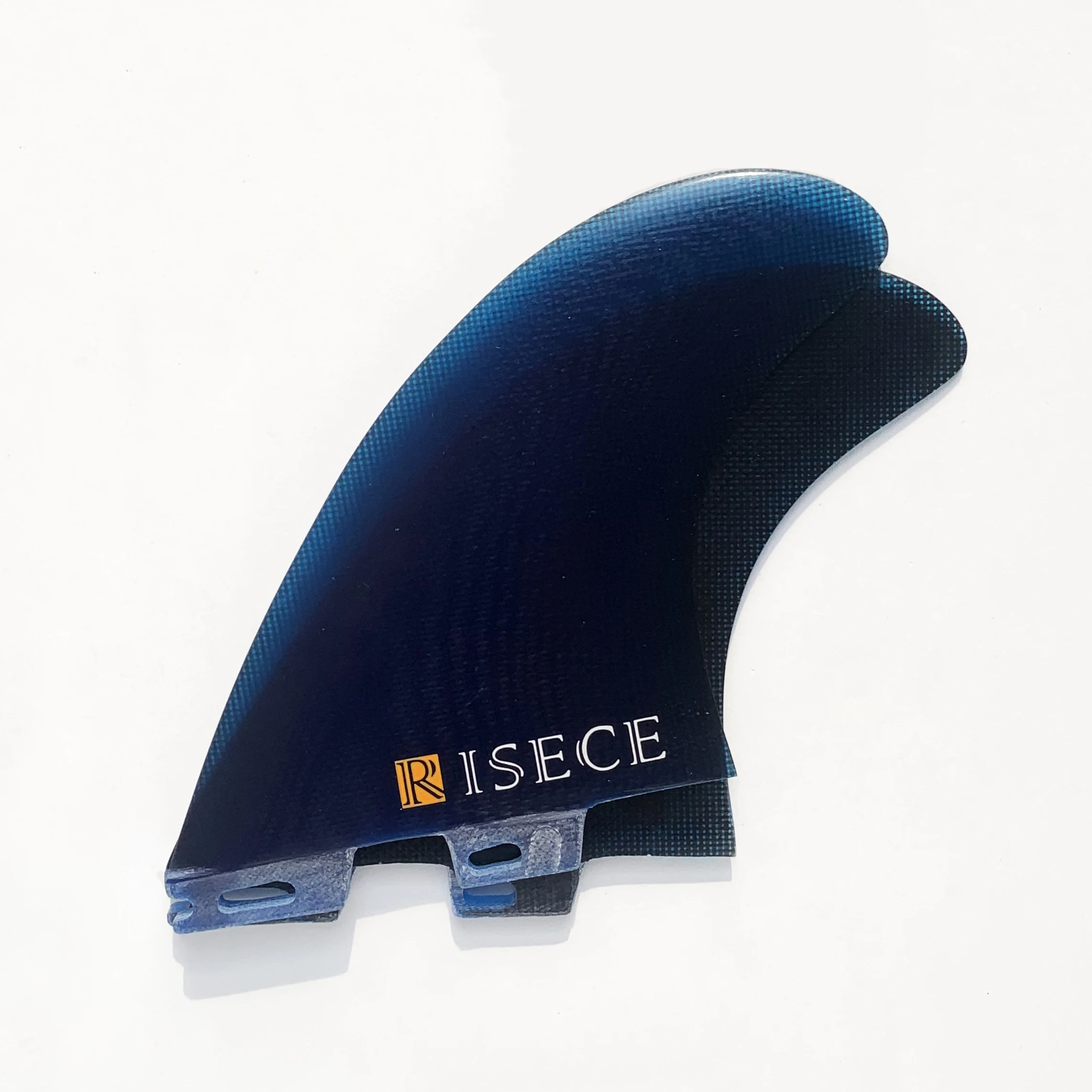 RISECE FCS II Power Twin Fins Performance Glass Black&Blue Twin Fins Surfboard Quillas Surfing