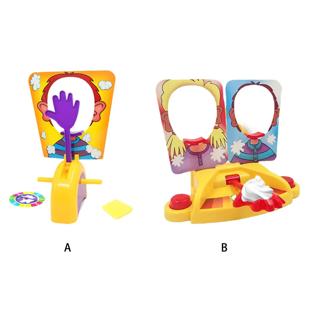 Gadgets Prank Gags Jokes Anti Stress Toys Pie Face Game Whipped Cream in the Face Family Board Game for Kids Funny Party