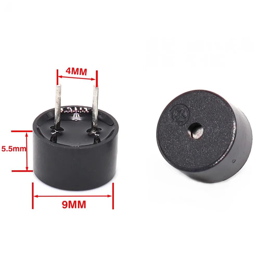 100PCS 9055 전자기 09 직접 삽입 패시브 버저 9 X 5.5MM 발 간격 4MM 5.5옴 16옴 42옴 9*5.5