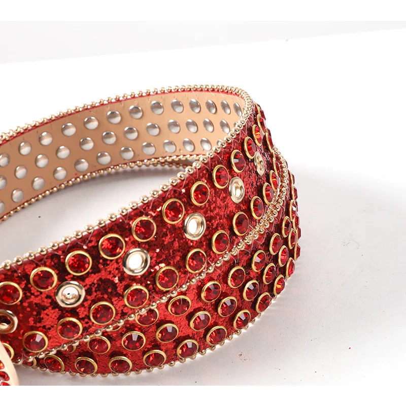 Full Diamond Belt Fashionable and Versatile Decoration Personalized Diamond Inlaid Water Crystal Sparkling Belt