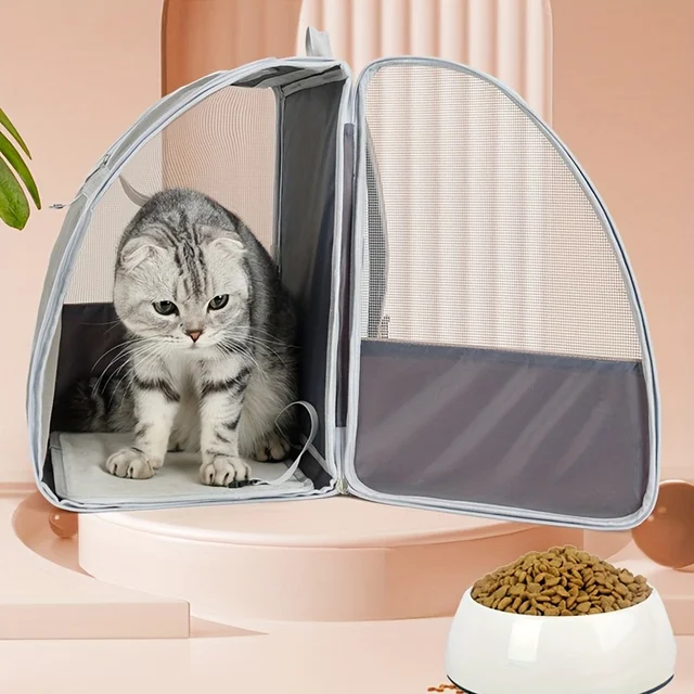 Cat bag for Going Out Portable Portable Backpack for pet multi-purpose breathable folding cat backpack 4