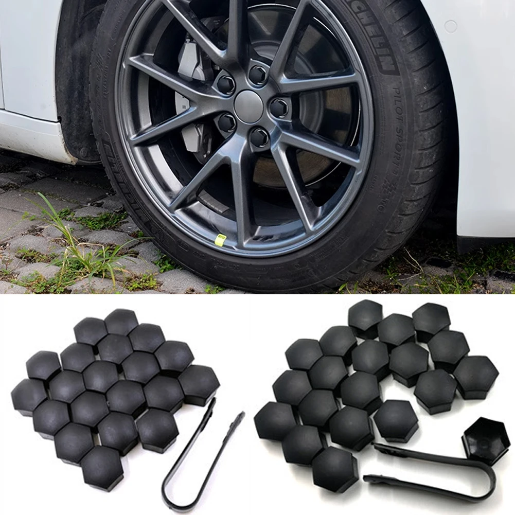 Wheel Hub Caps 20Pcs/Set Car Wheel Hub Caps Nut Cover With Tool For Tesla Model 3 Y X S