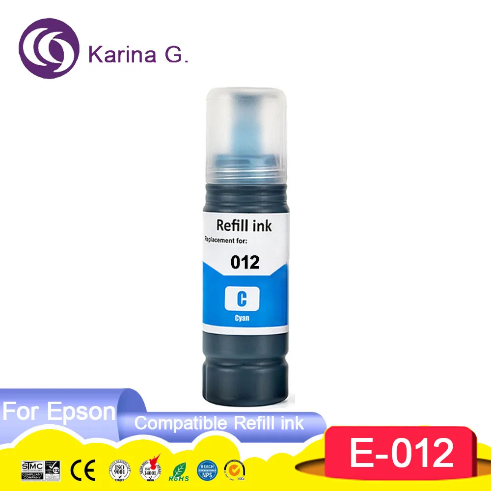 011 012 Compatible Refill Ink For Color Water Based Bottle ink T011 T012 Compat