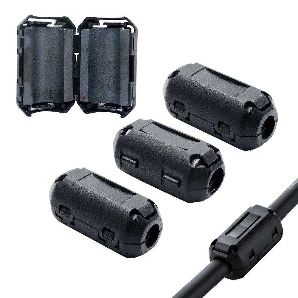 Multi Size Interference Filter Ferrite Core Cord Ring Choke Bead RFI EMI Noise Suppressor Core Filters Removable for Audio Cable