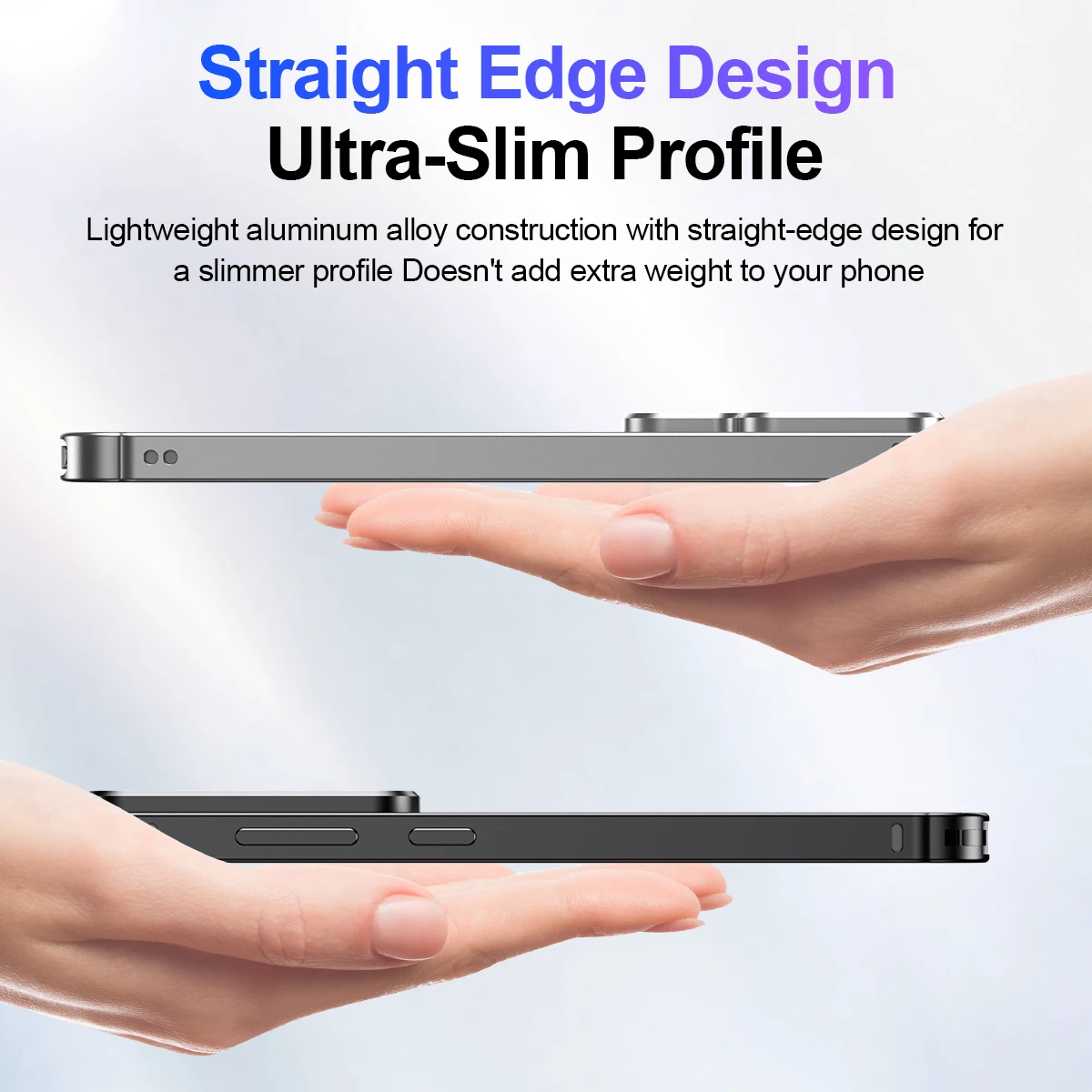 Luxury Ultra-Thin Aluminum Alloy Mechanical Phone Case - Metal Removable Shockproof Cover